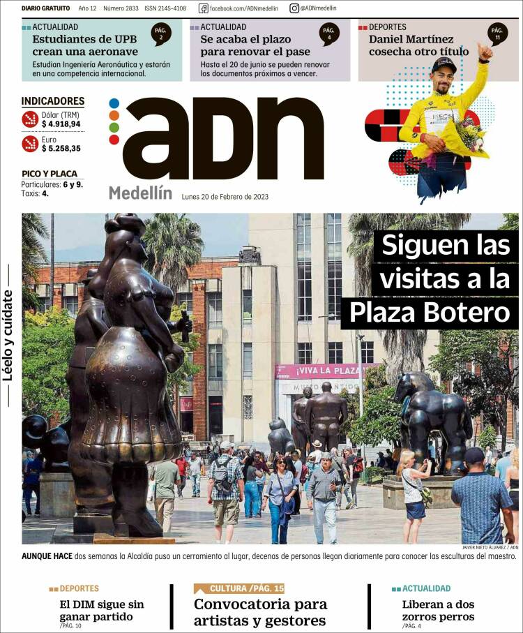 Portada de ADN - Medellín (Colombia)