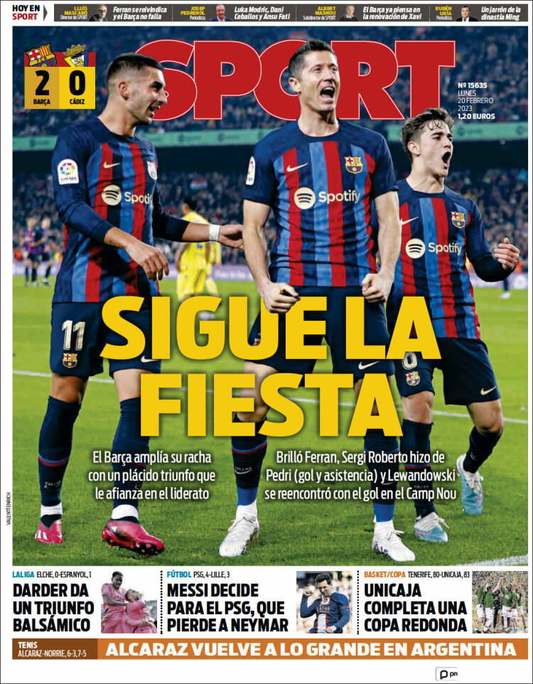 Portada de Sport (España)