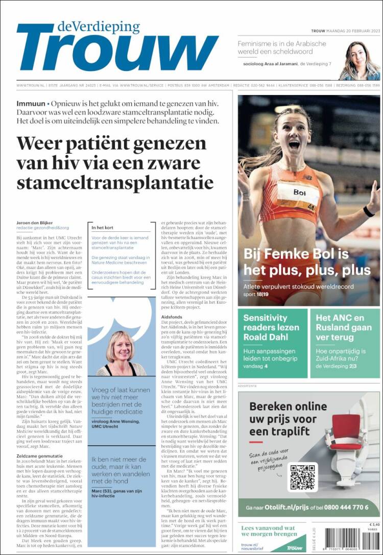 Portada de Trouw (Netherlands)