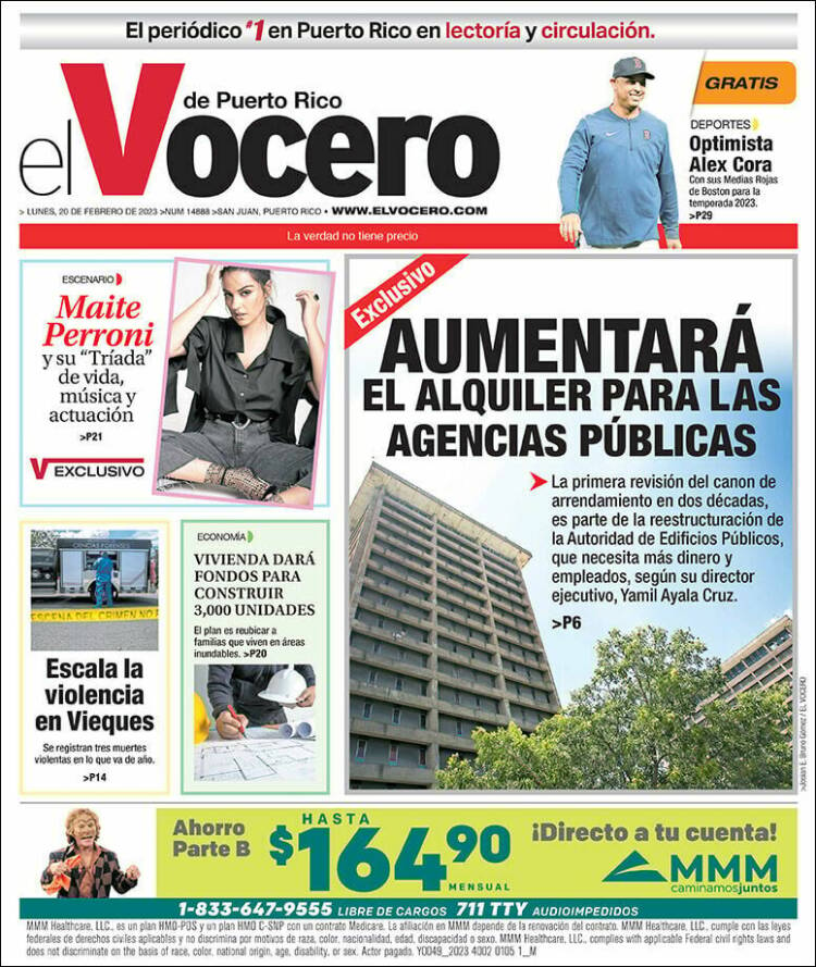 Portada de Vocero (Puerto Rico)