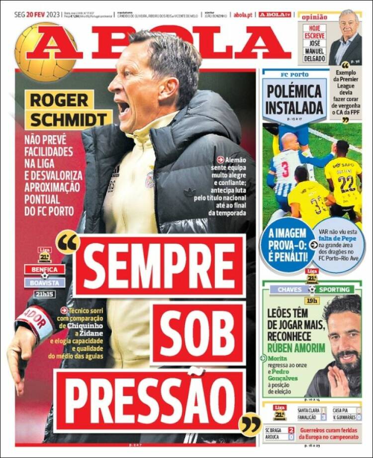 Portada de A Bola (Portugal)