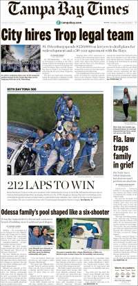 Portada de Tampa Bay Times (USA)