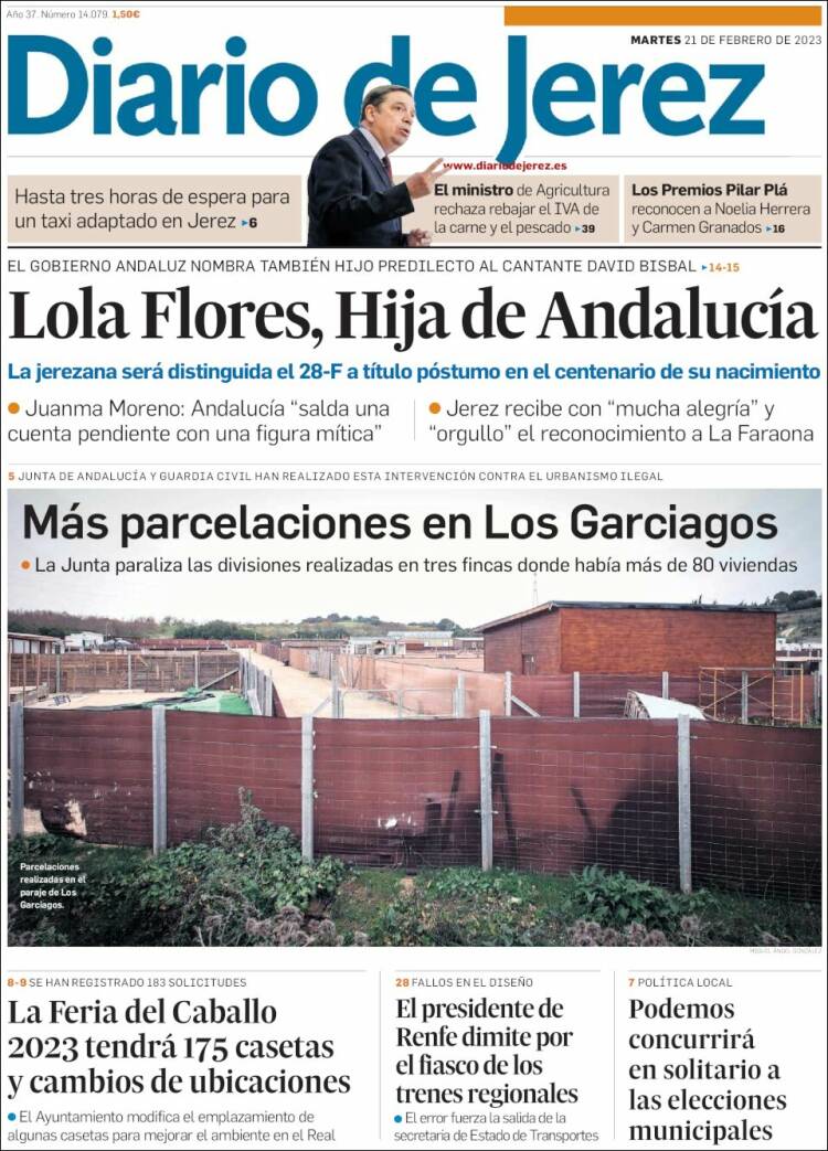 Portada de Diario de Jerez (España)