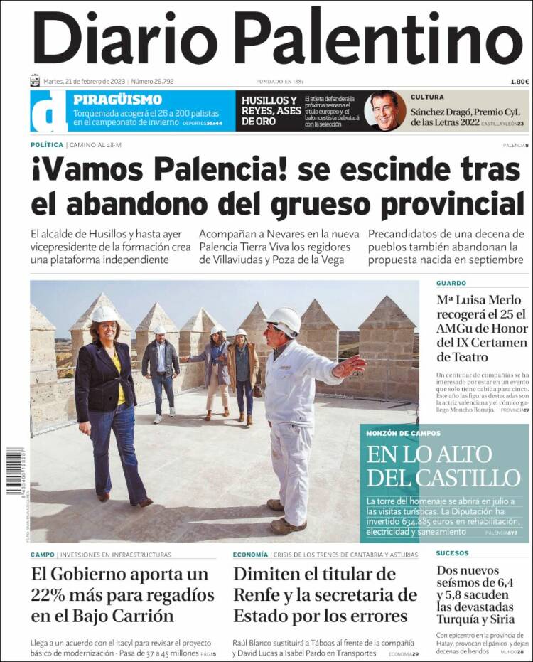 Portada de Diario Palentino (Spain)