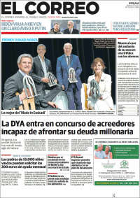 Portada de El Correo (España)