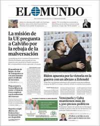 Portada de El Mundo (España)