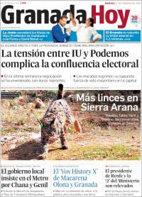 Portada de Granada Hoy (España)