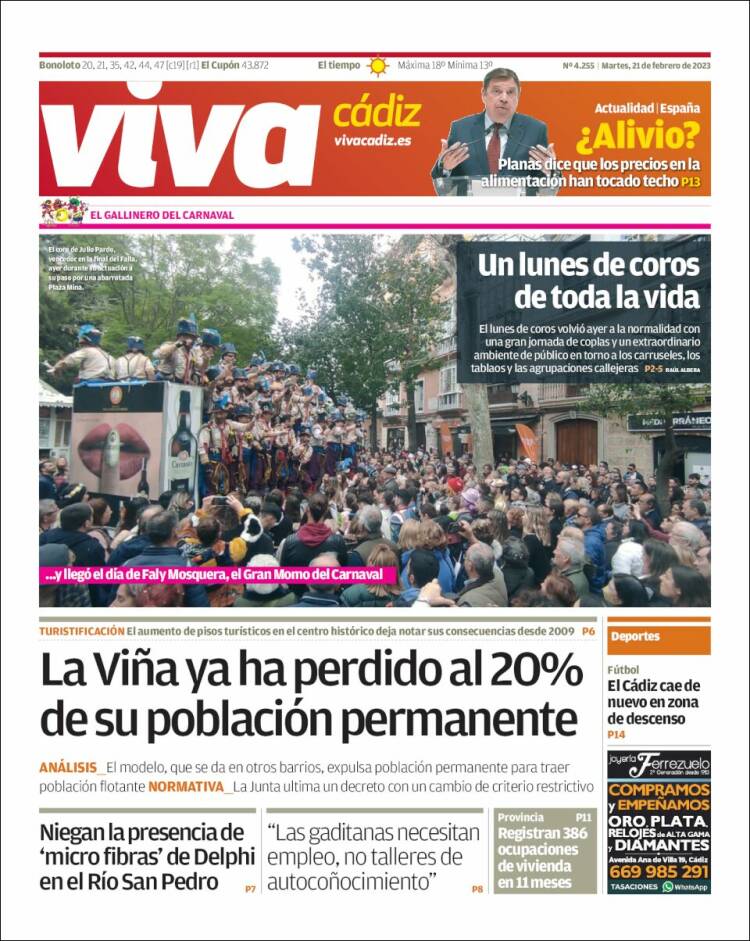 Portada de Información - Cadiz (Spain)