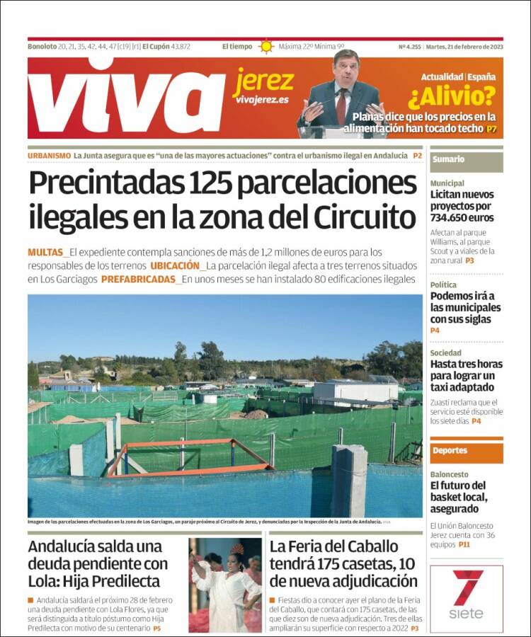 Portada de Información - Jerez (Spain)