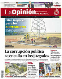 Portada de La Opinión de Murcia (España)