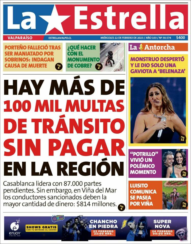 Portada de Estrella de Valparaiso (Chile)