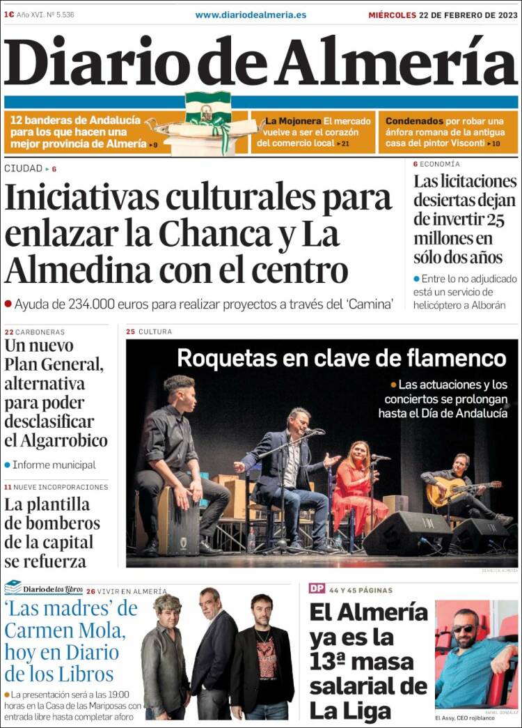 Portada de Diario de Almería (Spain)