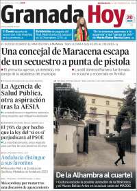 Portada de Granada Hoy (España)