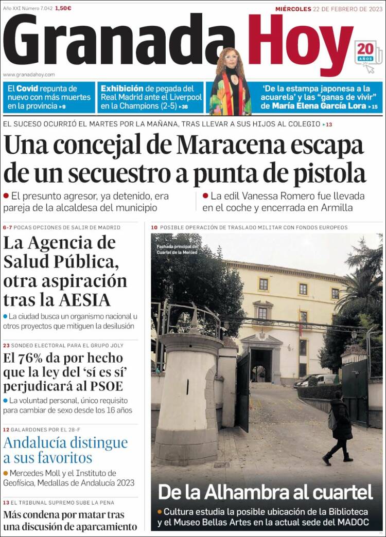 Portada de Granada Hoy (Spain)