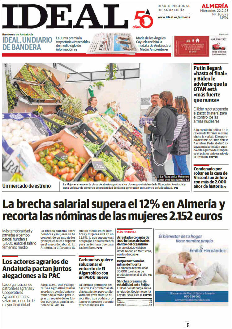 Portada de Ideal Almeria (Spain)