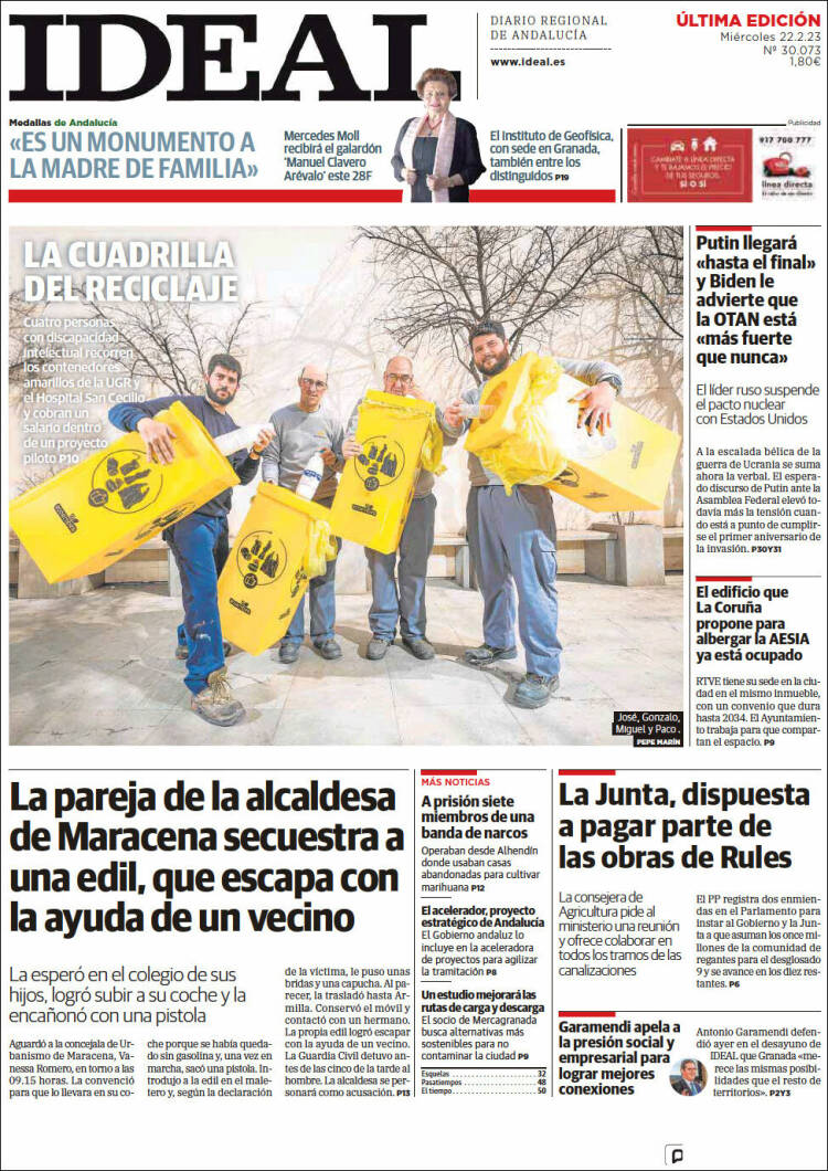 Portada de Ideal (Spain)