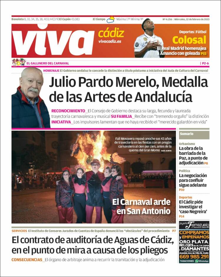 Portada de Información - Cadiz (Spain)