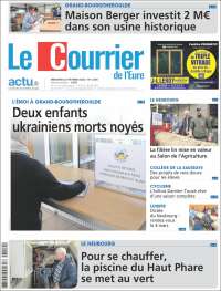 Portada de Le Courrier de l'Ouest (Francia)