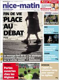 Portada de Nice-Matin (Francia)