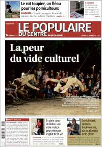 Portada de Le Populaire du Centre (Francia)