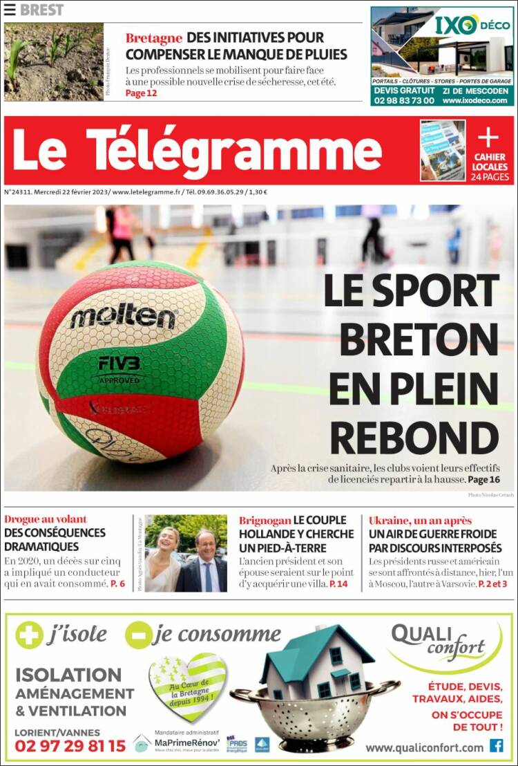 Portada de Télégramme (France)