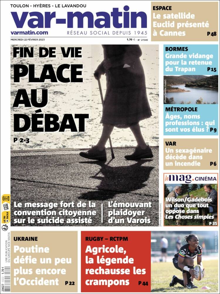 Portada de Var-Matin (France)