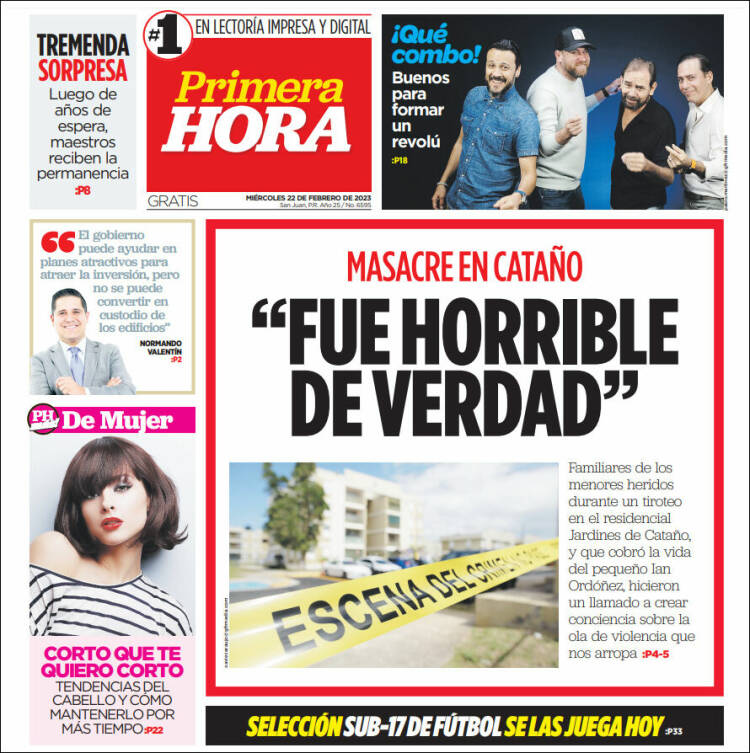 Portada de Primera Hora (Puerto Rico)