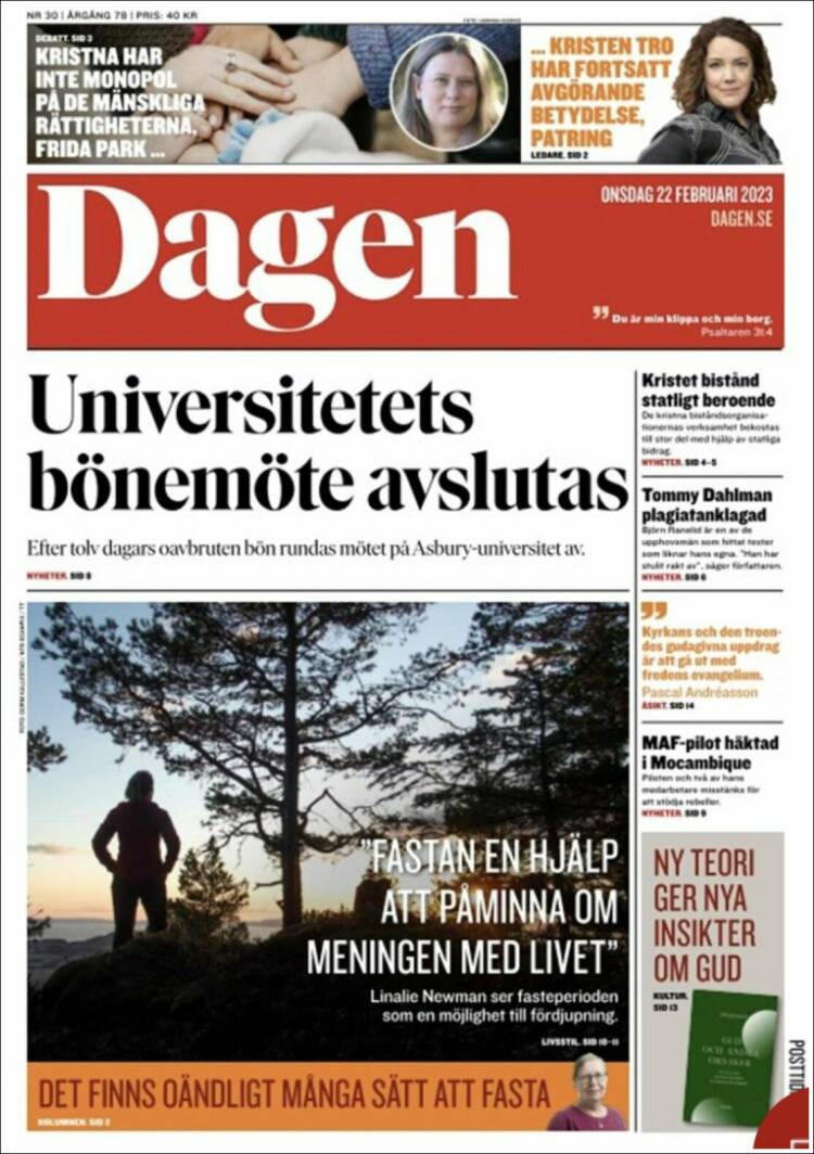 Portada de Dagen (Suecia)