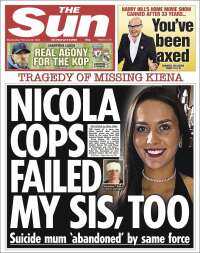 Portada de The Sun (Royaume-Uni)