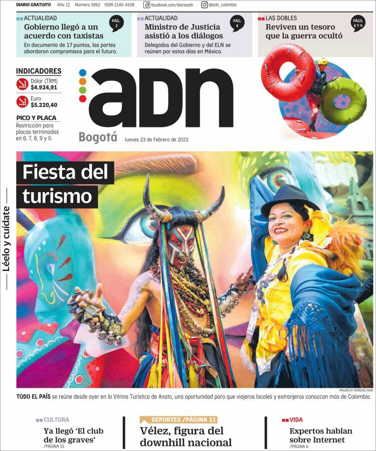 Portada de ADN - Bogotá (Colombia)