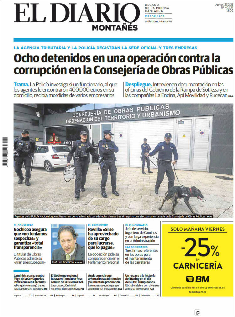 Portada de El Diario Montañés (Spain)