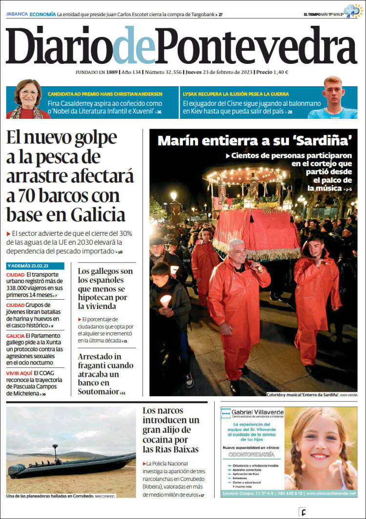 Portada de Diario de Pontevedra (Spain)