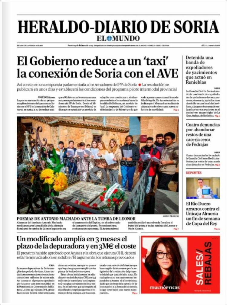 Portada de Diario de Soria (Spain)