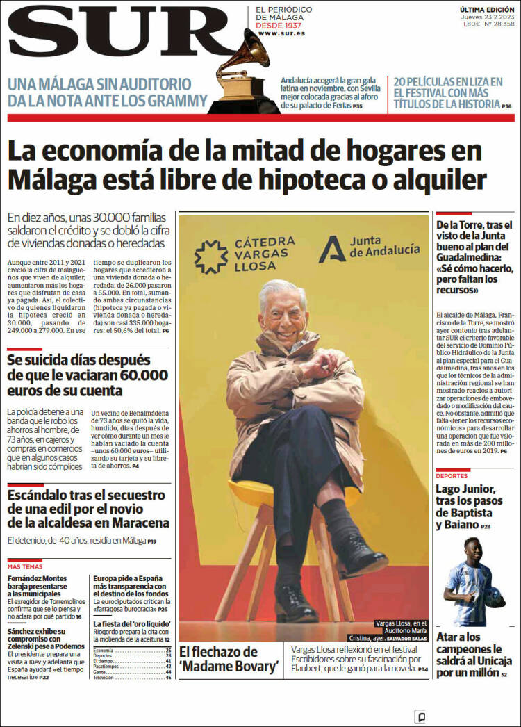 Portada de Diario el Sur (Spain)