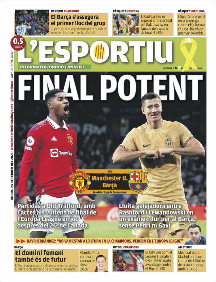 Portada de L'Esportiu (Spain)