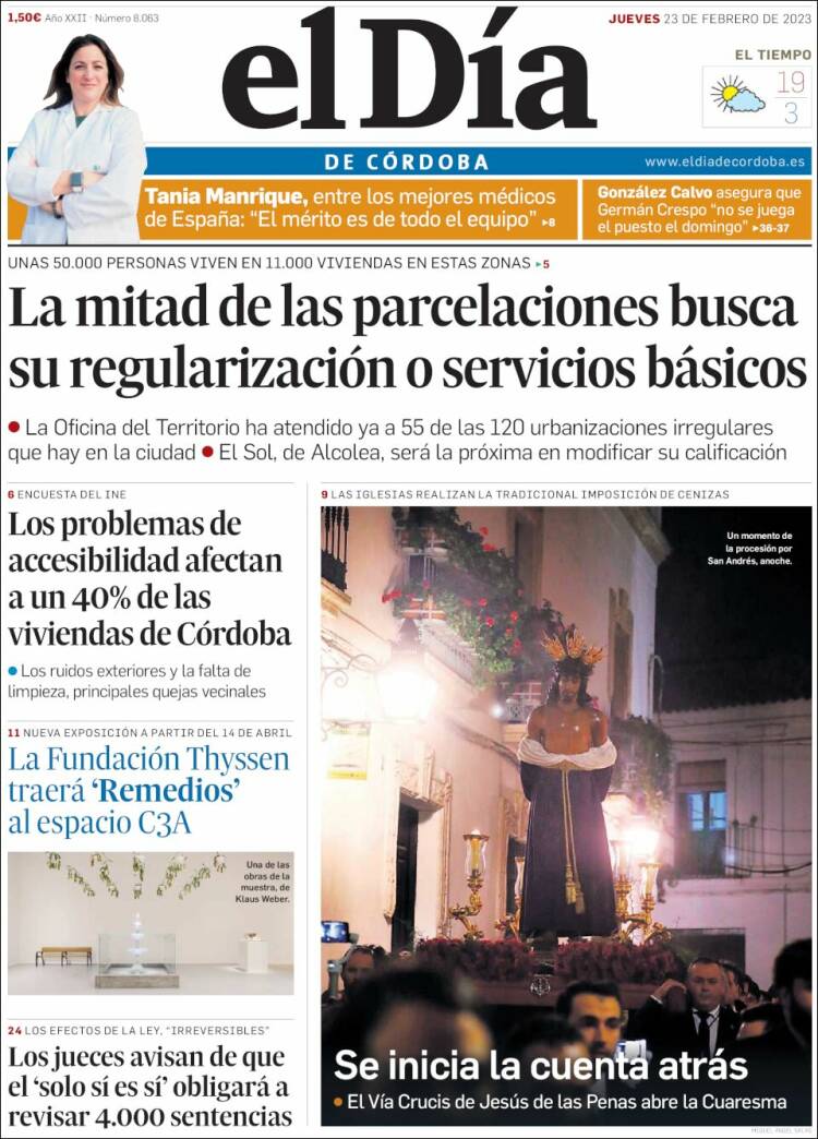 Portada de El Día de Córdoba (Spain)