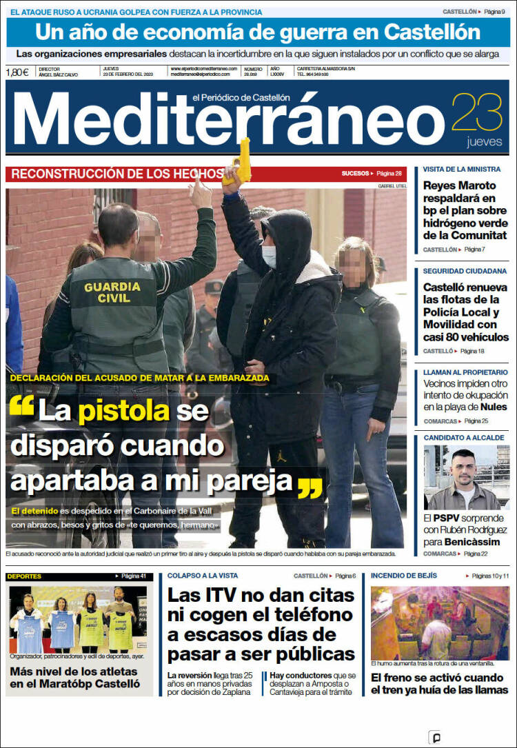 Portada de El Periódico Mediterraneo (Spain)