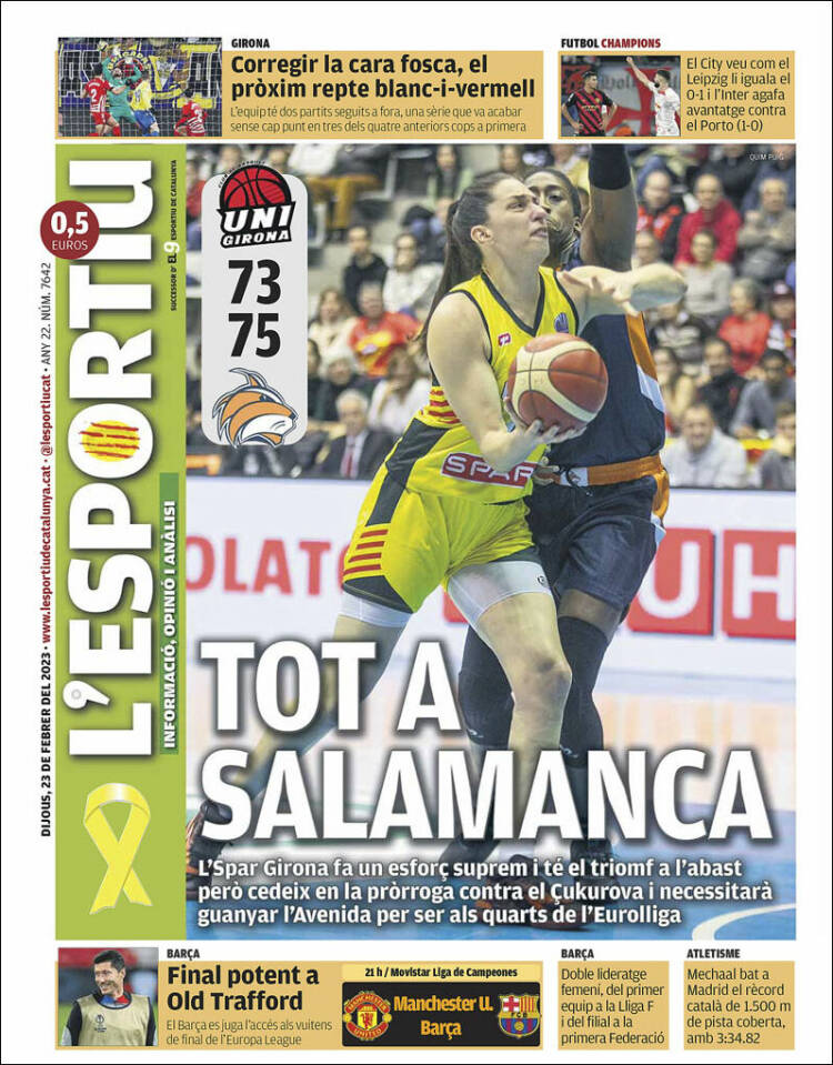 Portada de L'Esportiu : Girona (Espa&ntilde;a)