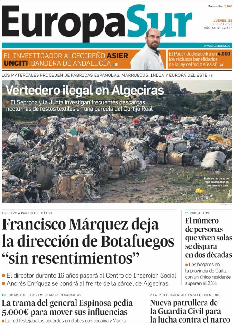 Portada de Europa Sur (Spain)