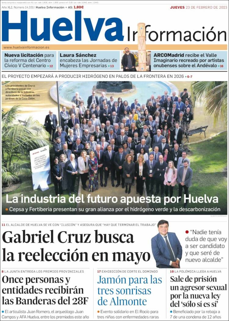 Portada de Huelva Información (Spain)