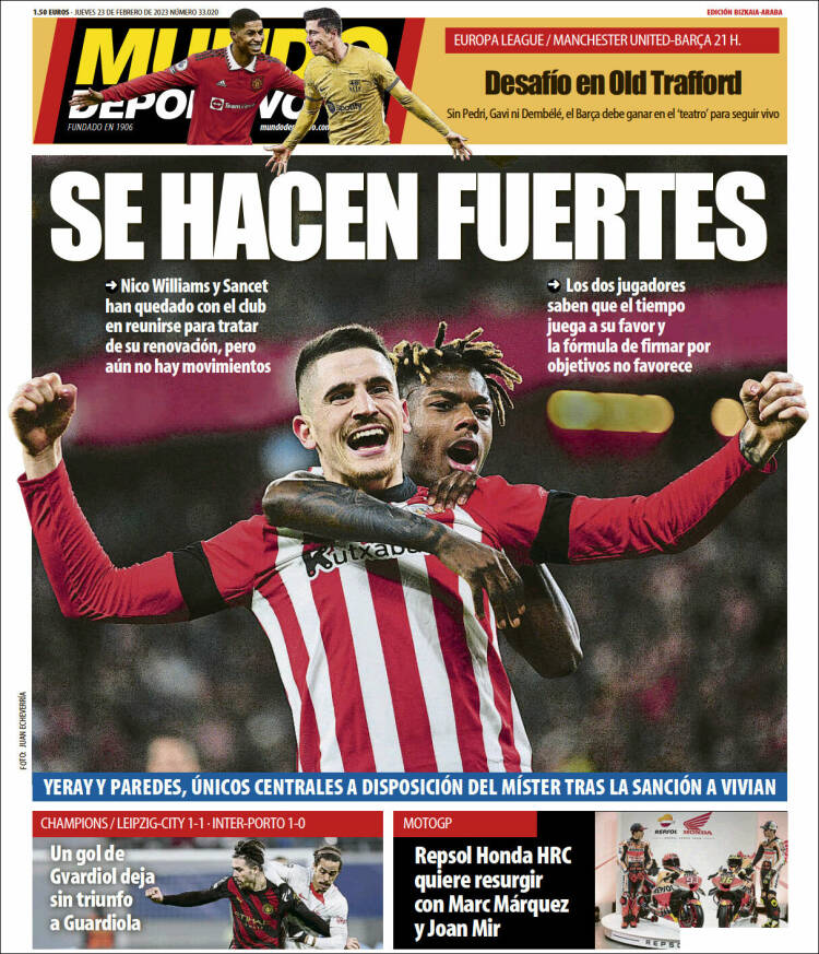 Portada de Mundo Deportivo Bizkaia (Spain)