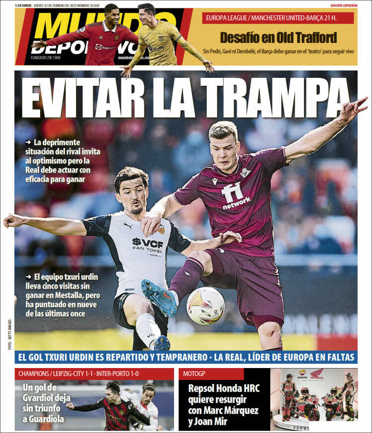 Portada de Mundo Deportivo Gipuzkoa (Spain)