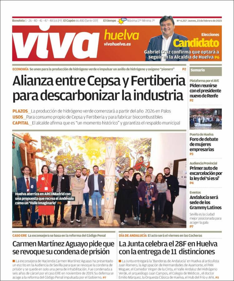 Portada de Viva Huelva (Spain)