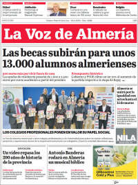 Portada de La Voz de Almería (Spain)