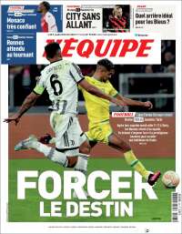 Portada de L'Equipe (France)