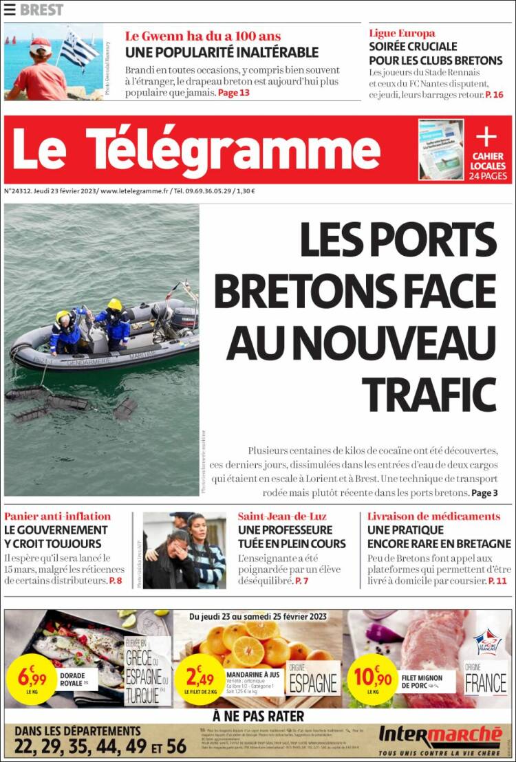 Portada de Télégramme (France)