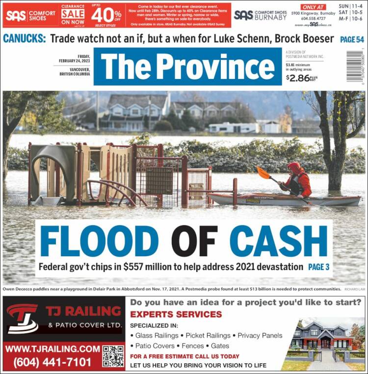 Portada de The Province (Canada)