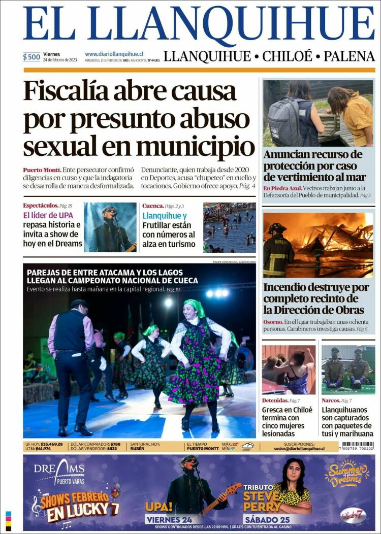 Portada de El Llanquihue (Chile)