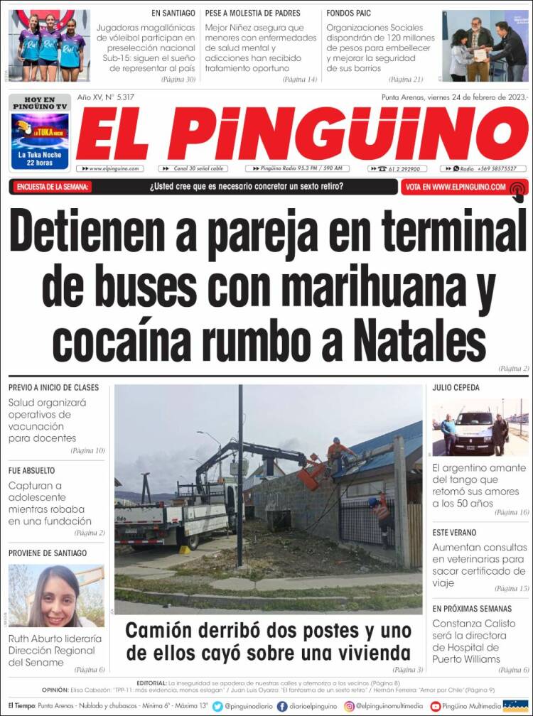 Portada de El Pingüino (Chile)