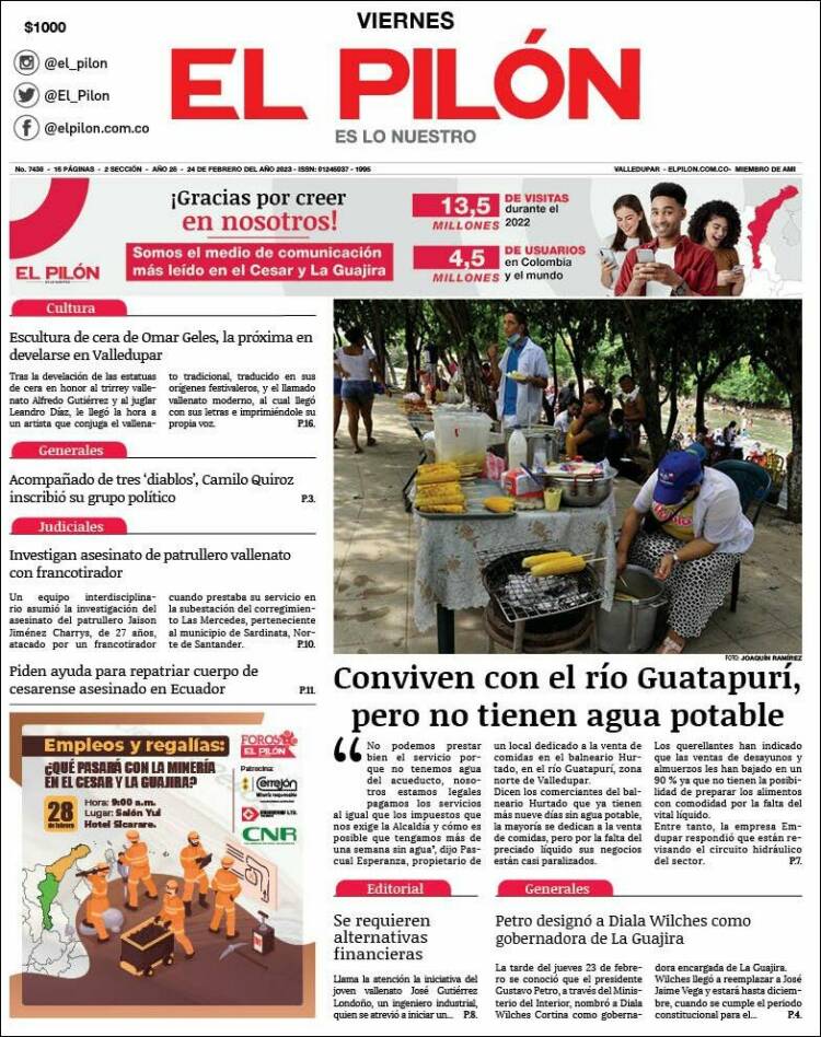 Portada de El Pilón (Colombia)